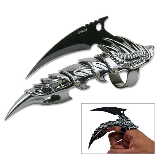 Finger Armor with Blade - Black